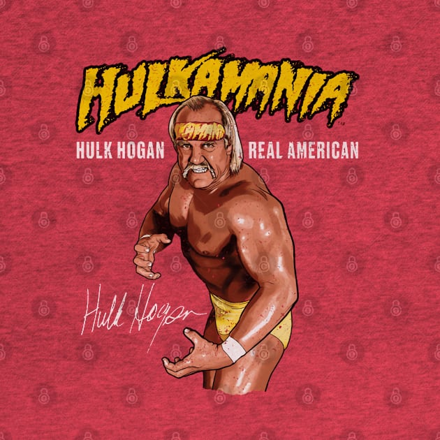 Hulk Hogan Hulkamania Pose by MunMun_Design